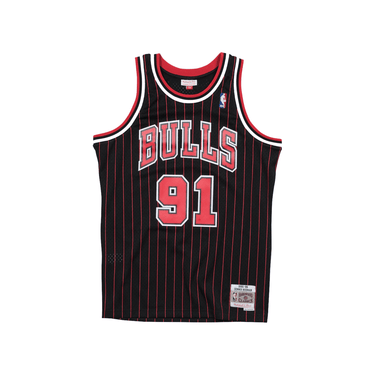 MITCHELL & NESS Dennis Rodman Chicago Bulls 1995-96 Black Swingman Player Jersey | Blue Express