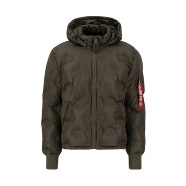 Alpha Industries Alpha Industries Hooded Logo Puffer | Blue Express