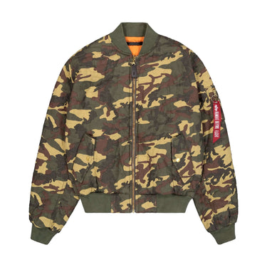 Alpha Industries OUTERWEAR MA-1 Quilted Camouflage Bomber Jacket