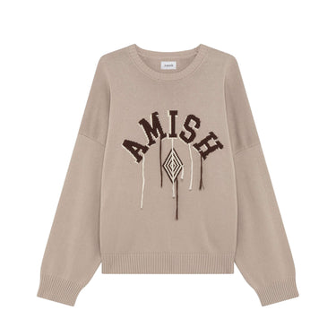 Amish Supplies PULLOVER FRAY IN COTONE CON LOGO STONE WALNUT | Blue Express