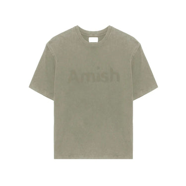 Amish Supplies cropped logo t shirt dryed herb | Blue Express