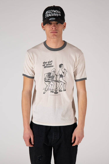 Hollywood Trading Company T-SHIRTS ARMLESS - SINGERS CREAM WHITE