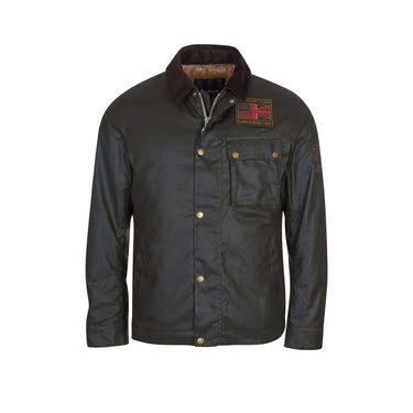 BARBOUR International Steve McQueen Workers Wax Jacket SAGE GREEN | Blue Express