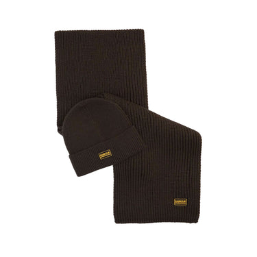 BARBOUR Sweeper Legacy Hat and Scarf Gift Set sage | Blue Express