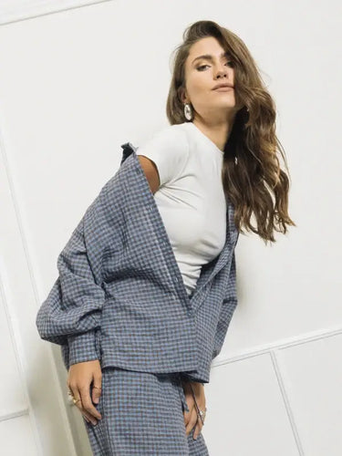 BERNA Camicia fantasia vichy | Blue Express
