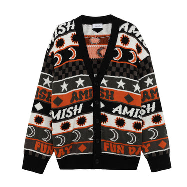 Amish Supplies MAGLIERIA CARDIGAN HYPNOTIC A RIGHE