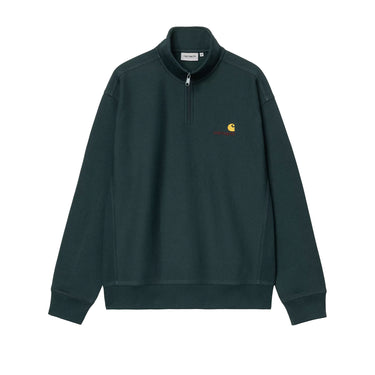 Carhartt WIP Half Zip American Script Sweatshirt | Blue Express
