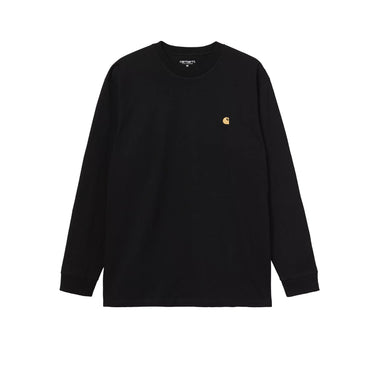 Carhartt WIP LS Chase T-Shirt black gold | Blue Express