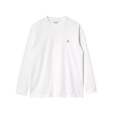 Carhartt WIP LS Chase T-Shirt white gold | Blue Express