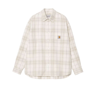 Carhartt WIP CAMICIE LS Wilber Shirt Wilber Check, Natural