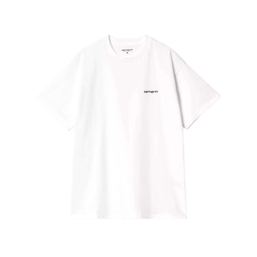 Carhartt WIP SS Script Embroidery T-Shirt White Black | Blue Express