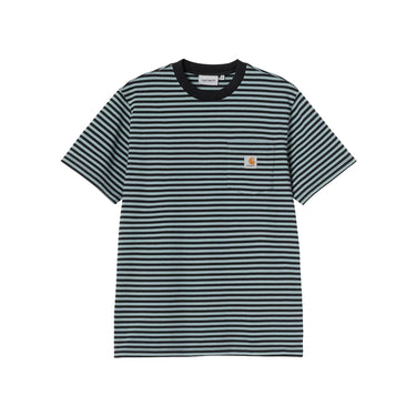 Carhartt WIP SS Verner Pocket T-Shirt verner stripe black | Blue Express