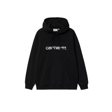 Carhartt WIP W' Hooded Carhartt Sweatshirt black white | Blue Express