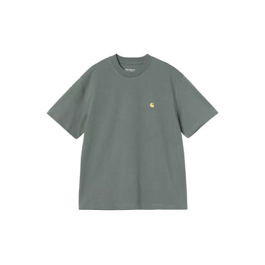 Carhartt WIP W' SS Chase T Shirt Velvet Green Gold | Blue Express