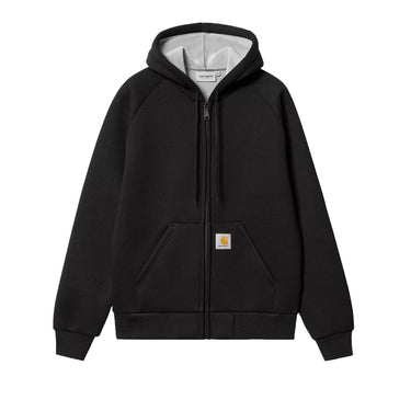 Carhartt WIP FELPE car lux hooded jkt black grey