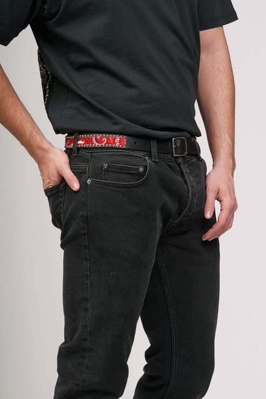 Hollywood Trading Company Dark Paisley Mini Belt | Blue Express
