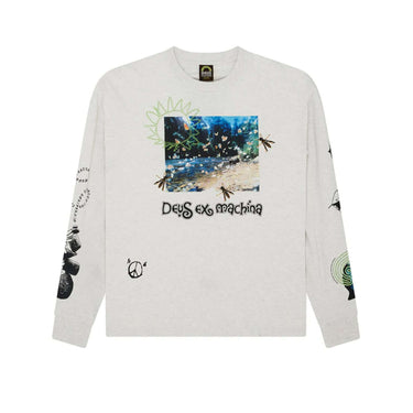 Deus Ex Machina MAGLIERIA migration ls tee Lg grey marle