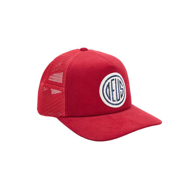 Deus Ex Machina CAPPELLI pill cord trucker Ribbon red