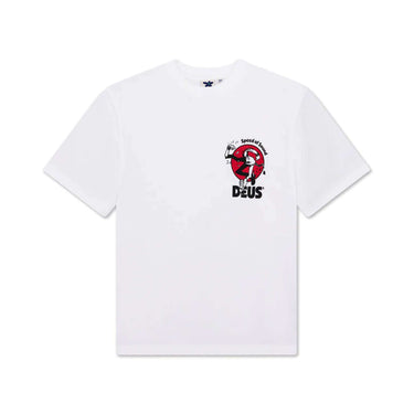 Deus Ex Machina roughneck tee Vintage white | Blue Express