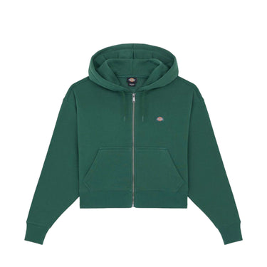 DICKIES Oakport Zip-Up w Hoodie pine needle green | Blue Express
