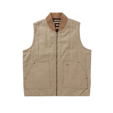 DICKIES quilted canvas vest desert sand | Blue Express