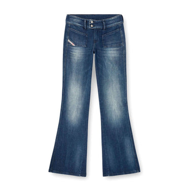 DIESEL JEANS bootcut jeans d-hush 0adbq denim