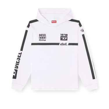 DIESEL t-boxt-ls-hood-rib white | Blue Express
