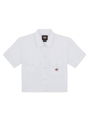 Dickies W' Cropped Short-Sleeve Work Shirt | Blue Express