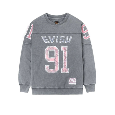 EVISU MAGLIERIA 91 Longsleeve T-Shirt Light Grey