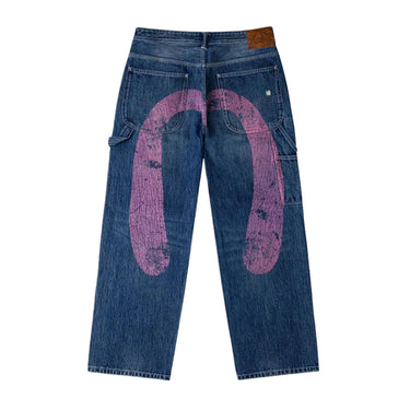 EVISU Jeans Vintage Washed Denim Indigo | Blue Express
