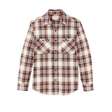 FILSON CAMICIE THE RANGELAND FLANNEL SHIRT red brown