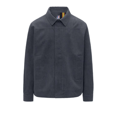 K-Way shary corduroy shirt blue tartan | Blue Express