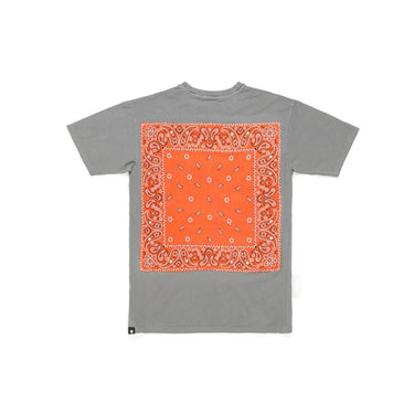 Hollywood Trading Company HTC BANDANA MIX T-SHIRT GREY/ORANGE | Blue Express