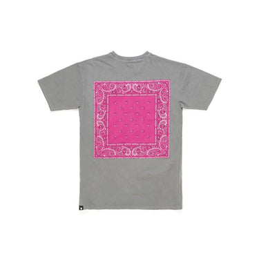 Hollywood Trading Company HTC BANDANA MIX T-SHIRT GREY/FUXIA | Blue Express