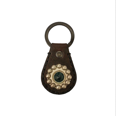 Hollywood Trading Company Studded Keyring Green | Blue Express