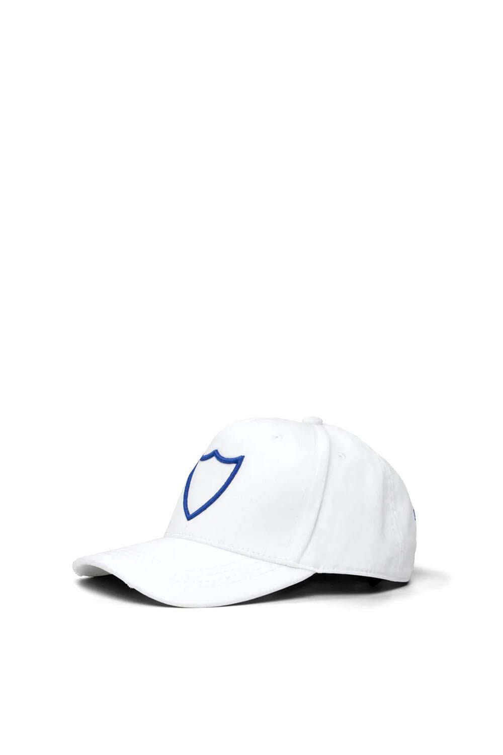 HTC LOGO BASEBALL CAP White baseball cap with preformed peak, round crown with eyelets, HTC Los Angeles shield logo embroidered on the front, adjustable strap on the back. One size fits all. 100% cotton. HTC LOS ANGELES
