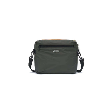 K-Way moire ripstop shoulder bag green blackish | Blue Express
