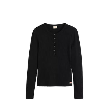 Levi's MAGLIERIA Serafino In Waffle Fabric Dry Goods