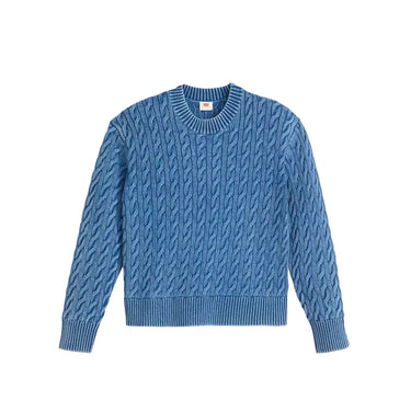 Levi's MAGLIERIA Boyfriend Style Cable-Knit Crew Neck Sweater