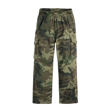 Levi's PANTALONI baggy field camo green