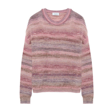 Amish Supplies MAGLIERIA BOHO CREWNECK SWEATER IN ALPACA AND WOOL BLEND