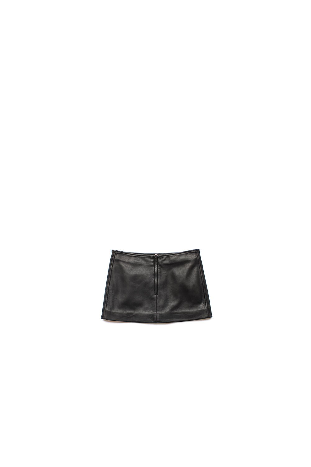 MY BUTT MINISKIRT Leather skirt, rear central zip closure. Made in Italy HTC LOS ANGELES