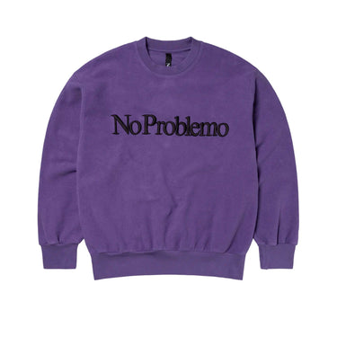 NO PROBLEMO FELPE REVERSE FLEECE SWEAT LILAC