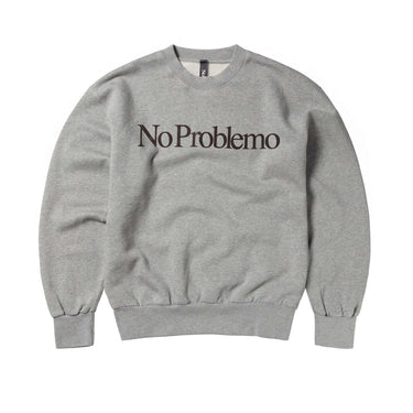 NO PROBLEMO FELPE NO PROBLEMO SWEAT GREY MARL