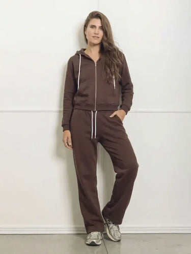 BERNA Pantalone palazzo fit con logo sportswear | Blue Express