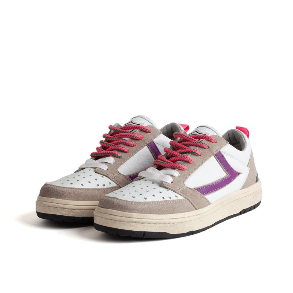 STARLIGHT LOW WOMAN Starlight Low Woman Sneakers, back pull loop with logo detail, rubber sole, perforated toe and front lace-up closure, 100% leather HTC LOS ANGELES