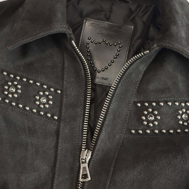 htc los angeles FRANCISVILLE SUEDE JACKET ANTHRACITE | Blue Express