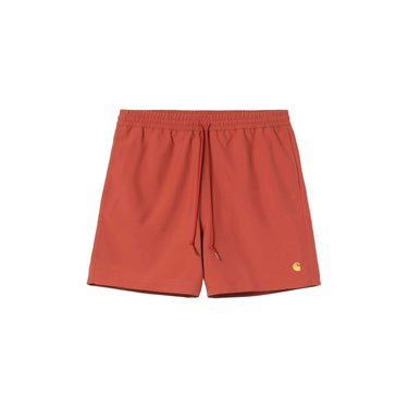 Carhartt WIP chase swim trunks oxide red gold | Blue Express