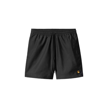 Carhartt WIP chase swim trunks black gold | Blue Express