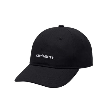 Carhartt WIP canvas script cap black white | Blue Express